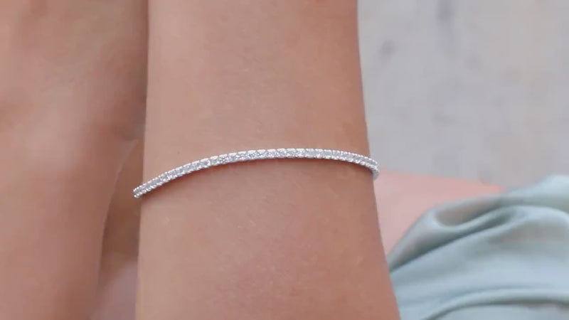 925 Sterling Silver Tennis Bracelets, Couples Bracelet, Dainty Diamond Bracelet, Wedding Jewelry, Bracelets for Women, Bridesmaid Gift