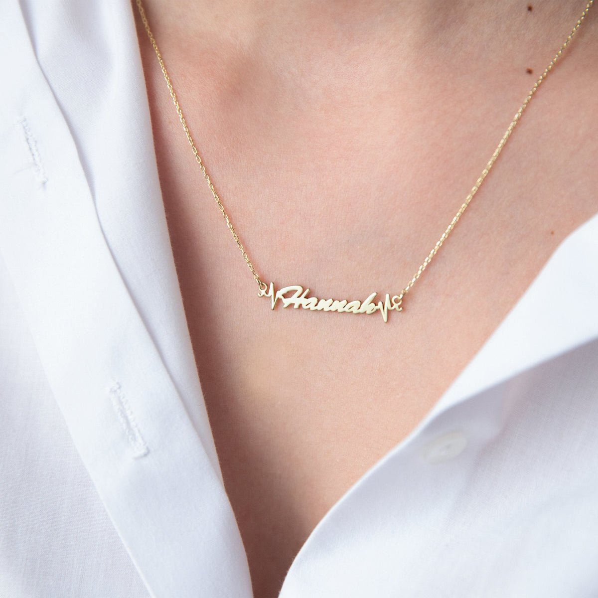 Personalized Heartbeat Name Necklace | Heartbeat Name Necklace | Graduation Gift for Nurse | Doctor Graduation Gift | Medical Student Gift