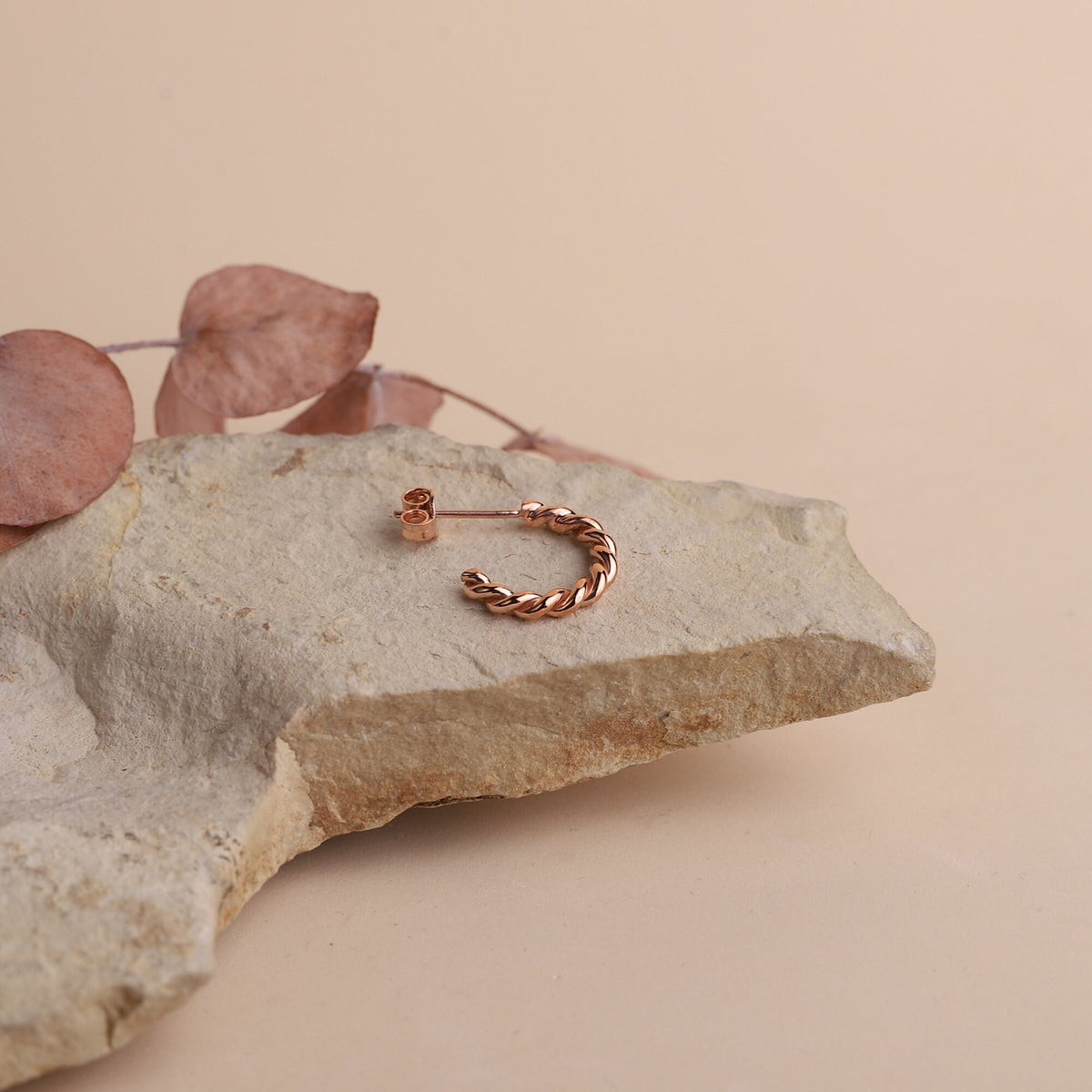 Huggies Hoop Earrings • Dainty Twisted Minimalist Jewelry • Ready to Ship Gifts for Her, Sterling Silver, Gold and Rose Gold Tiny Huggies