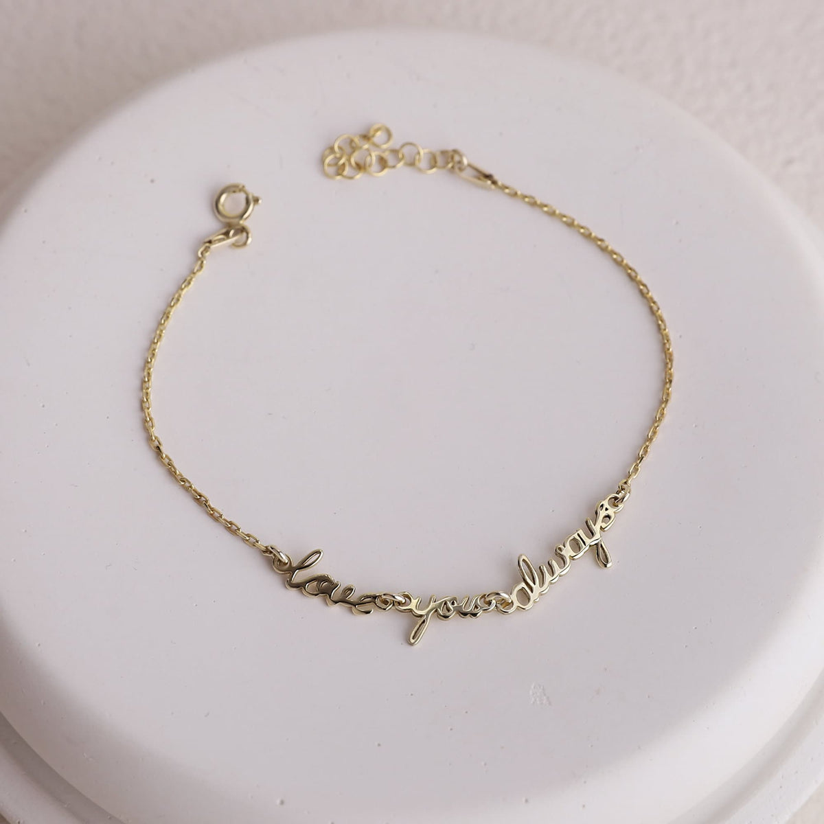 Custom Signature Name Bracelet, Dainty Gold Bracelet | Cute Actual Handwriting Sterling Silver Bracelet | Perfect Jewelry Gifts for Her