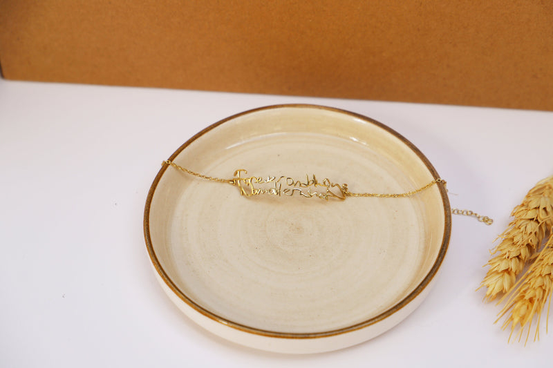 Custom Memorial Actual Handwriting Bracelet Silver, Gold and Rose Gold • Friendship Bracelet • Keepsake Jewelry Gifts, Signature Bracelet