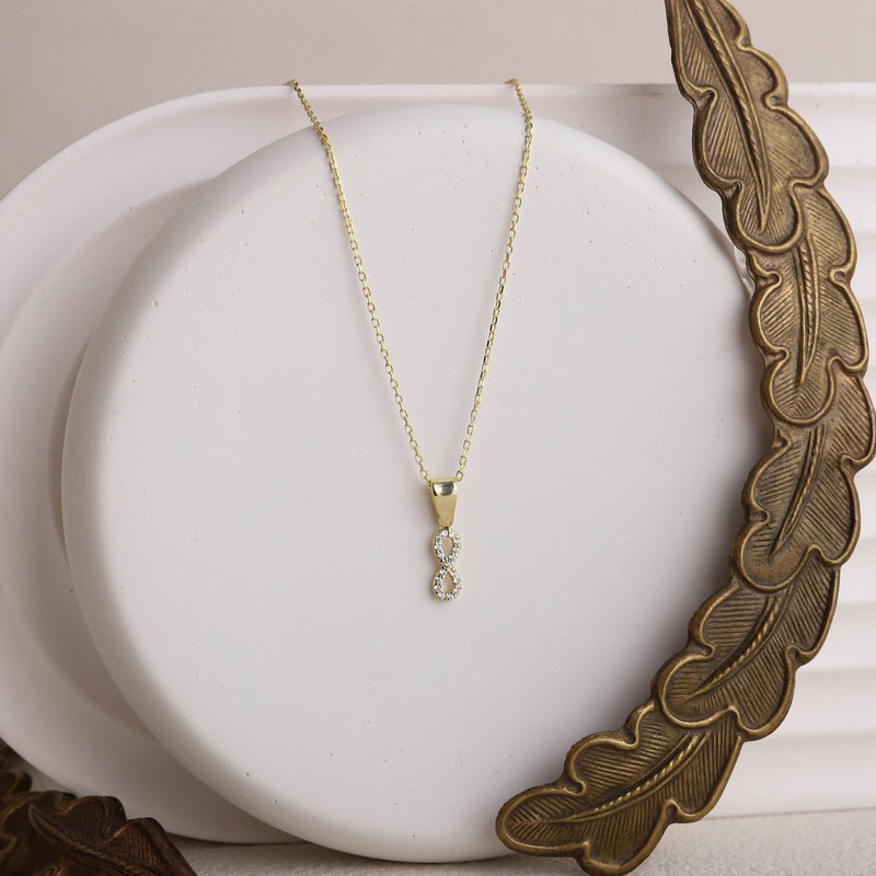 Diamond Infinity Necklace, Cute Charm Infinity Pendant Necklace • Charm for Necklace and Bracelet • CZ Diamond Jewelry by NecklaceDreamWorld