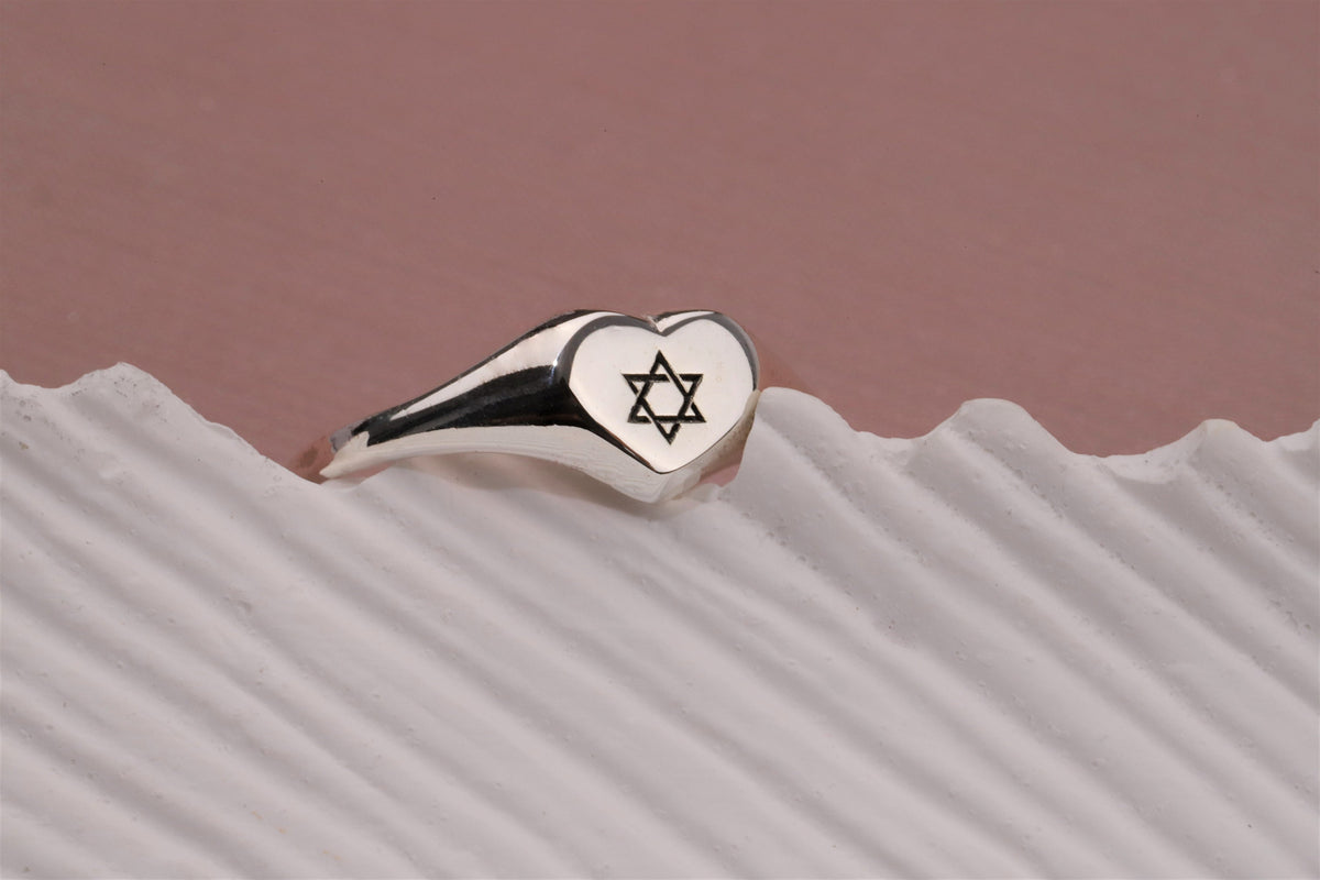 Handmade Star of David Ring in Sterling Silver • Judaica Jewelry • Magen David Ring • Stackable Rose Gold Jewelry • Gifts for Her