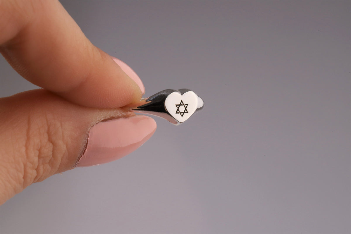 Handmade Star of David Ring in Sterling Silver • Judaica Jewelry • Magen David Ring • Stackable Rose Gold Jewelry • Gifts for Her