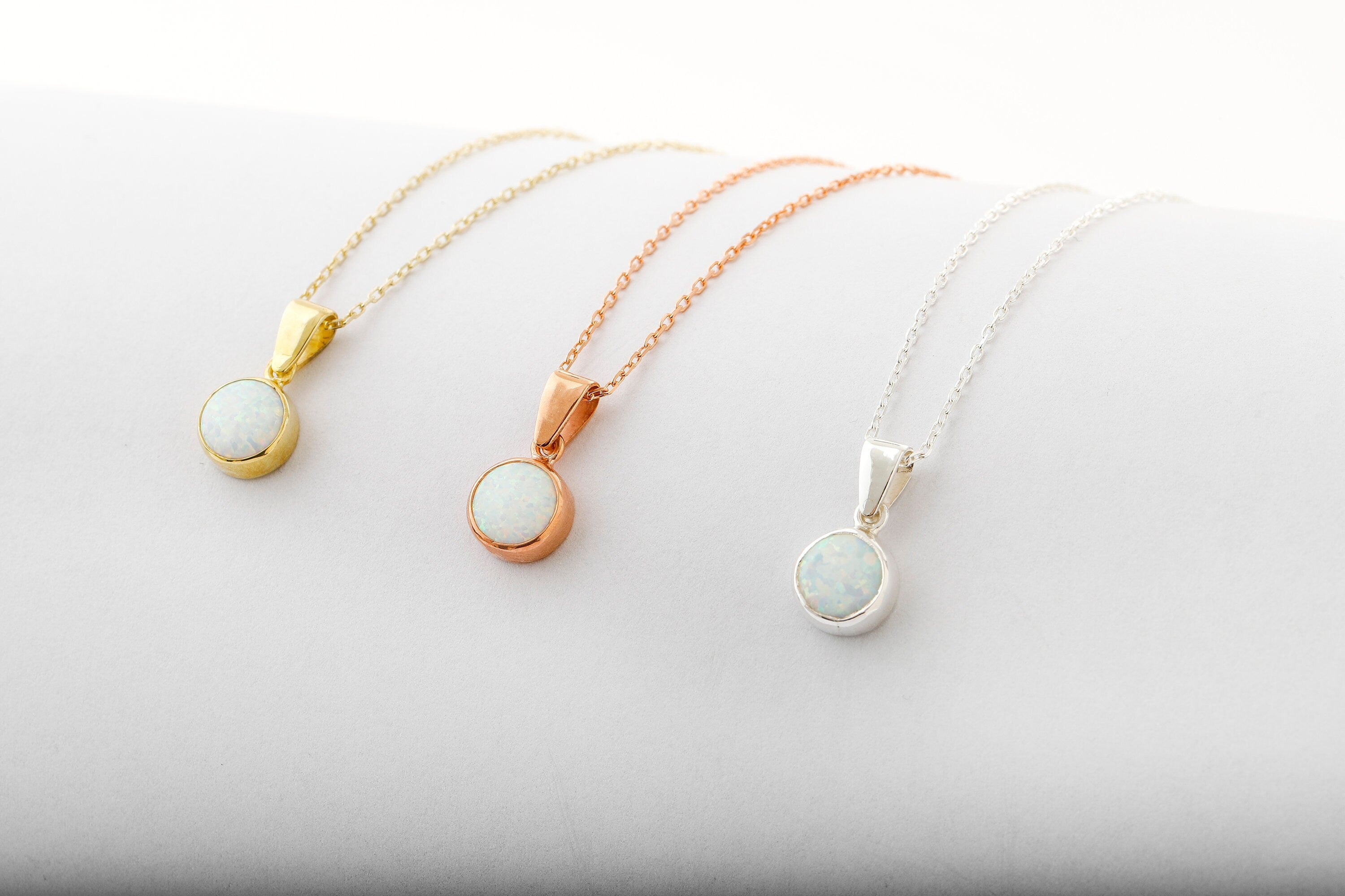 Real on sale opal necklaces