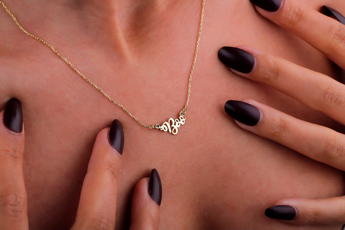 Halloween Boo Gold Dainty Necklace Gifts, Cute Spooky Boo Necklace • Gift for Her • Halloween Gift